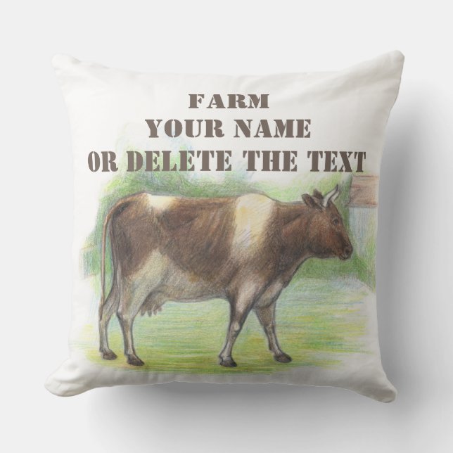 Cow farm  outdoor pillow (Front)