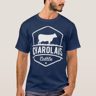 Cow Farmer  Charolais Cattle  T-Shirt