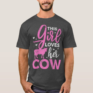Cow Farmer Cow Lover Cow Owner Distressed T-Shirt