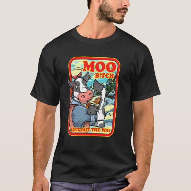 Cow Farming Farmer T-Shirt (Front)