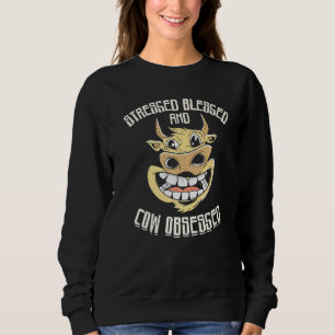 Cow Farming Milk Dairy Farmer Agriculture 2 Sweatshirt
