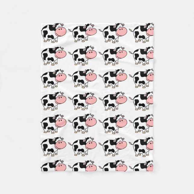 Cow Fleece Blanket (Front)
