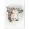 Cow Floral Watercolor