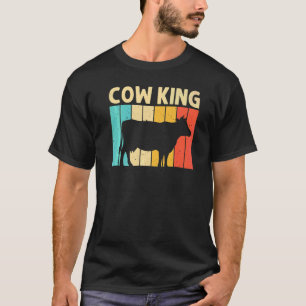 Cow For Men Dad Farm Animal Cow Dairy Farmer T-Shirt