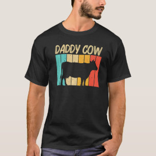 Cow For Men Dad Farm Animal Cow Dairy Farmer T-Shirt
