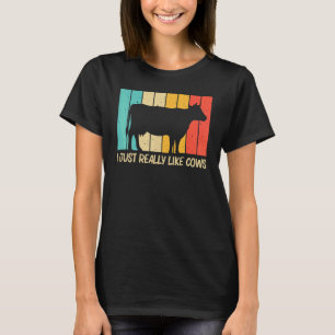 Cow For Men Women Farm Animal Cow Dairy Farmer T-Shirt