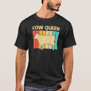 Cow For Women Girls Cow Farmer Dairy Farming T-Shirt