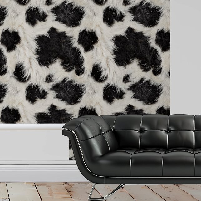 Cow Fur Black white spots  Wallpaper (Creator Uploaded)