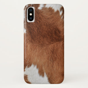 Cow Fur Print iPhone X Case