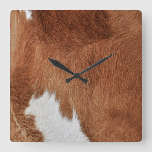 Cow Fur Wall Clock