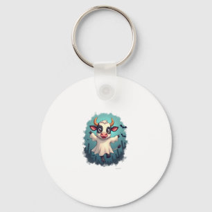 Cow Ghost Boo-levard Keychain