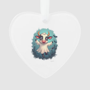Cow Ghost Boo-levard Ornament