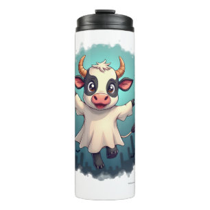 Cow Ghost Boo-levard Thermal Tumbler