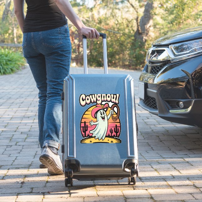 Cow Ghoul Halloween Spooky (Suitcase Insitu)