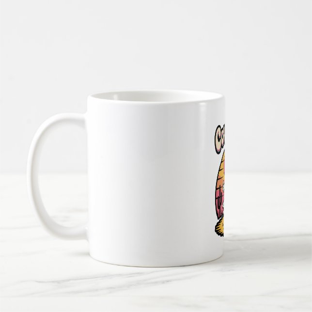 Cow Ghoul Halloween Spooky Coffee Mug (Left)