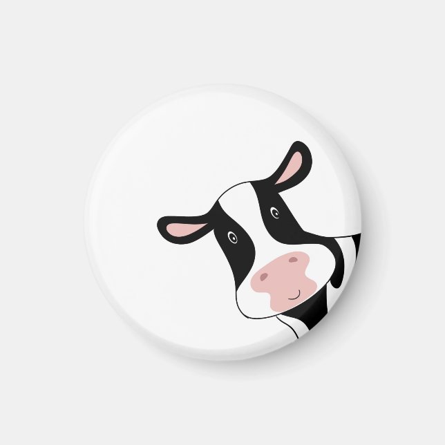 Cow gift, cute cow magnet. cow themed magnet (Front)