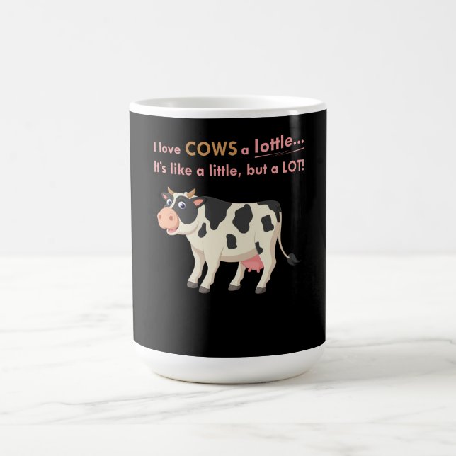Cow Gift | I Love Cows A Lottle Magic Mug (Center)