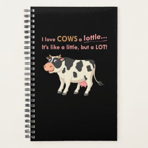Cow Gift I Love Cows A Lottle Planner