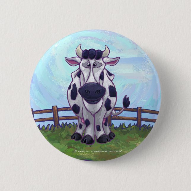 Cow Gifts & Accessories 2 Inch Round Button (Front)