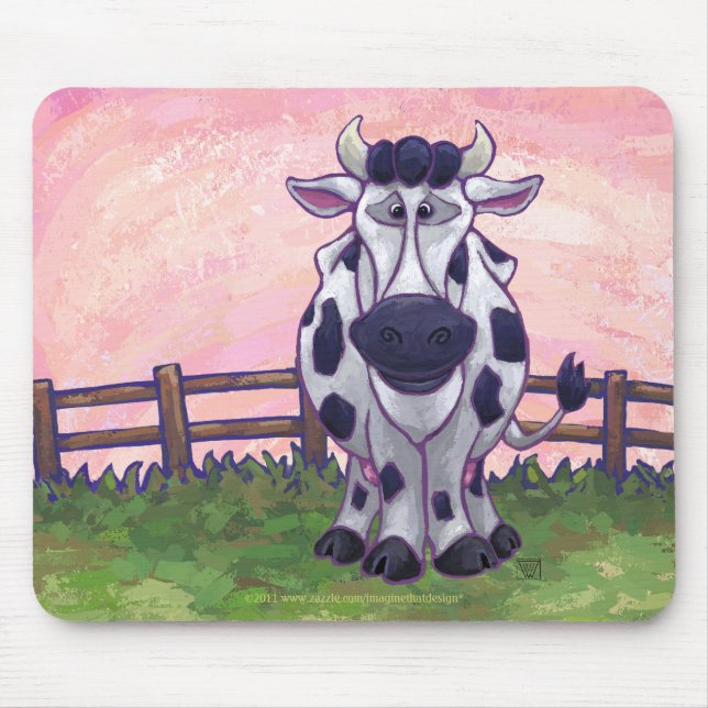 Cow Gifts & Accessories Mouse Pad (Front)