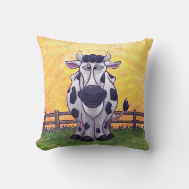 Cow Gifts & Accessories Throw Pillow (Front)