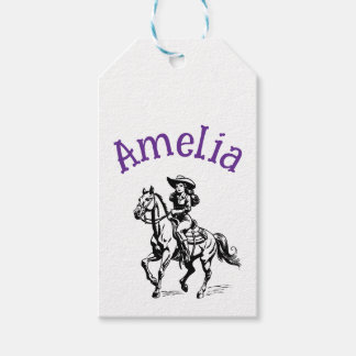 Cow Girl Gift Tags