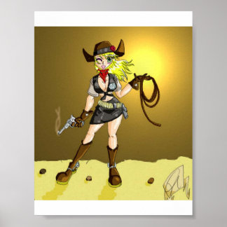 Cow Girl Poster