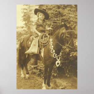 COW-GIRL VINTAGE AFFICHE 52 X 72 MAINTENANT DISPON