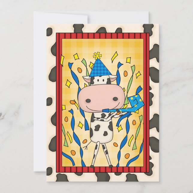 Cow - Graduation Party Invitation (Front)