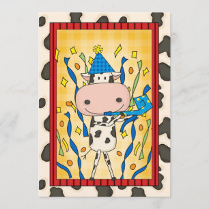 Cow - Graduation Party Invitation