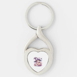 Cow Halloween Square Keychain