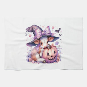 Cow Halloween Square Kitchen Towel