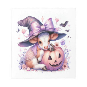 Cow Halloween Square Notepad