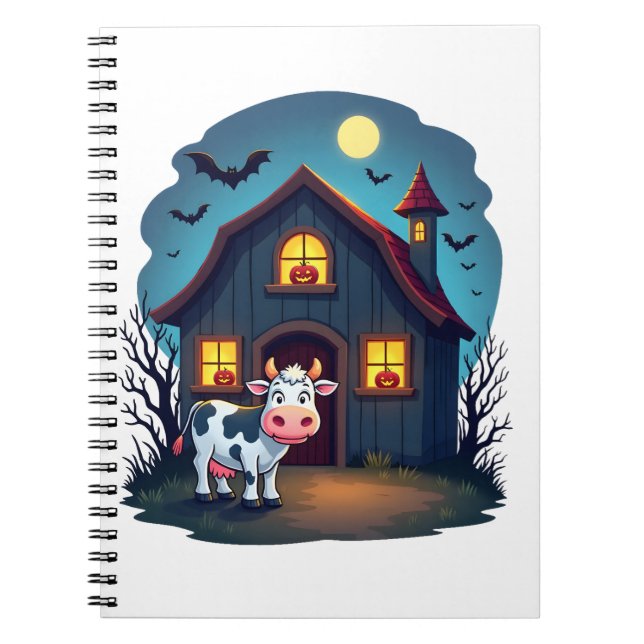 Cow & Haunted Barn Notebook (Front)
