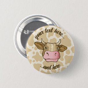 Cow Head Button