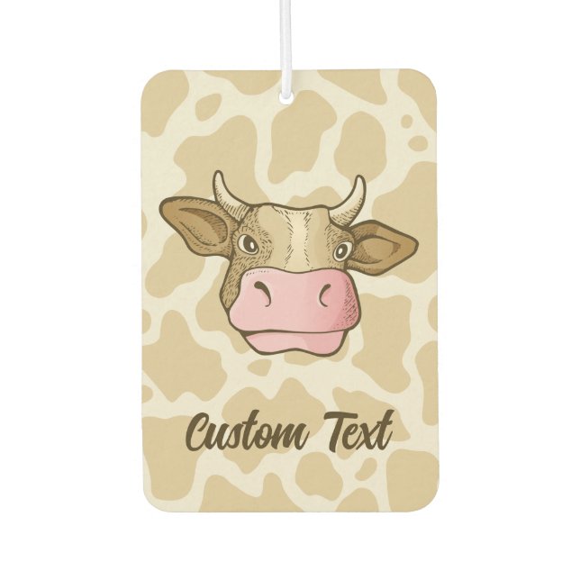 Cow Head Car Air Freshener (Front)