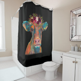 Cow Head Face Colourful Watercolor | Cow Gifts
