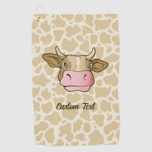 Cow Head Golf Towel