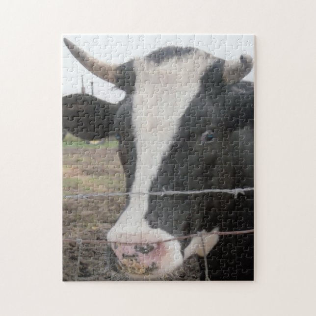 Cow Head Jigsaw Puzzle (Vertical)