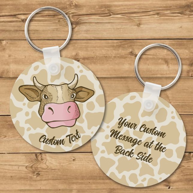Cow Head Keychain (Creator Uploaded)