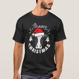 Cow Head  Mooey Christmas Cow T-Shirt
