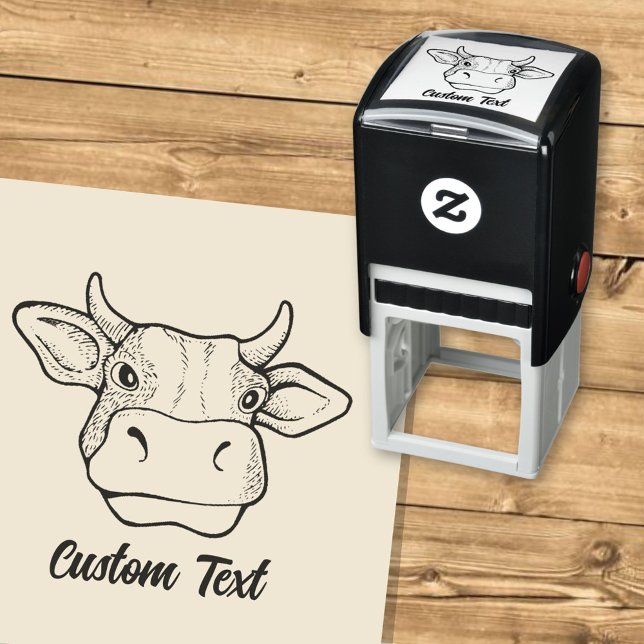Cow Head Self-inking Stamp (Creator Uploaded)