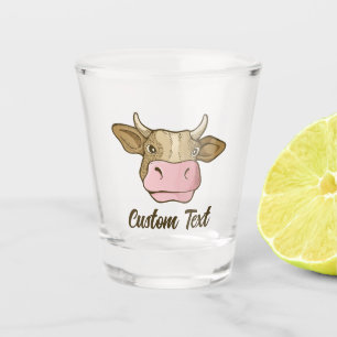 Cow Head Shot Glass