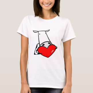Cow Heart Valentine I Love Cows T-Shirt