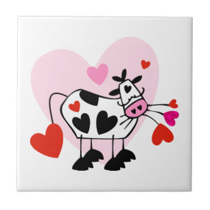 Cow Hearts Tile