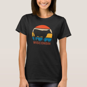 Cow Heifer Farm Owner State Of Wisconsin Dairy Far T-Shirt