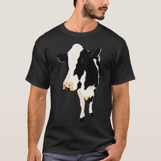 Cow Heifer Spotted Farm Cartoon Cool Animal Lovers T-Shirt