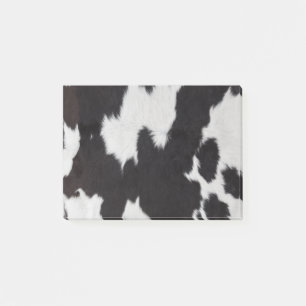 Cow hide Black White   Post-it Notes