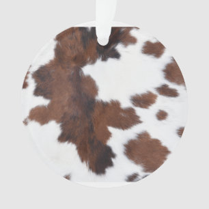 cow hide brown white     ornament
