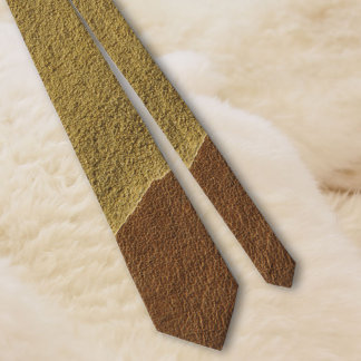 Cow Hide Mix Faux Leather•Double Sided Tie